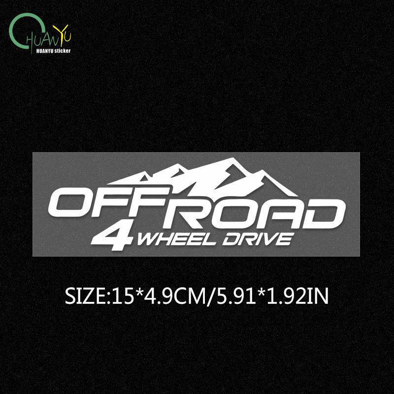 4X4 off-road car four-wheel drive reflective decoration car sticker body decal modification waterproof sticker