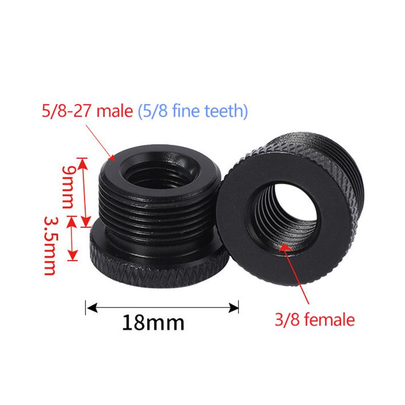 Metal Microphone Stand Conversion Screws 3/8 Female To 5/8 Male Screw Thread Adapter Tripod Screw Adapter For Microphone Stable Clip Cantilever Stand