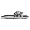 Under Armour  Ignite 6 Graphic Strap Slide Black White Women Sneakers 3024453-002