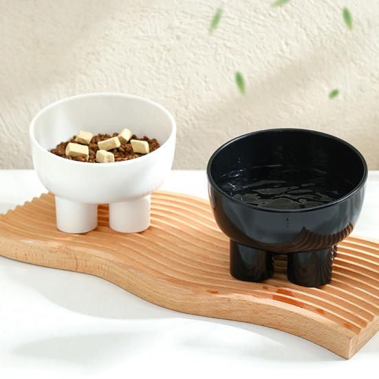 Elevated Pet Bowl Anti-Spill Dog Food Water Bowl Tilted Raised Feeding Bowl Protects Pets Spine for Cats Dogs