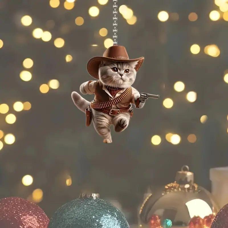 Lovely Acrylic Cat Car Pendant Ideal For Personalizing Your Decor Vehicle