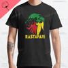 T-shirt Leone Rasta Giuda Cuffie Rastafariano Giamaicano Zion Uomo Cotone di Alta Qualità Canottiera Casual Traspirante Abbigliamento Street