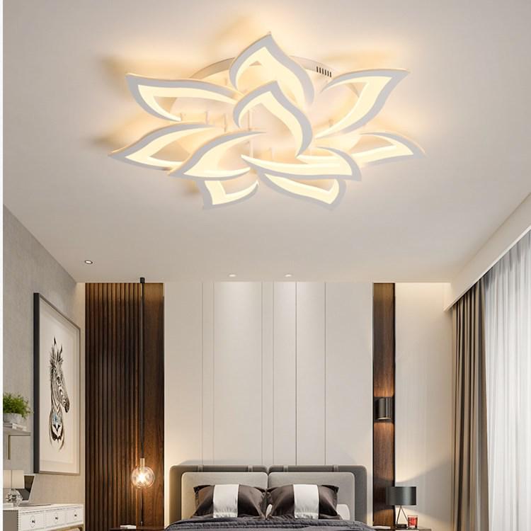 Flower-Shaped Nordic Minimalist LED Ceiling Light for Bedroom & Living Room