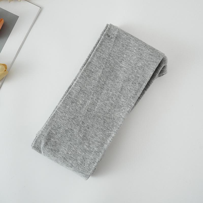 

Серые хлопковые бархатные облегающие колготки на осень-зиму 170g Footless (Lint-free)