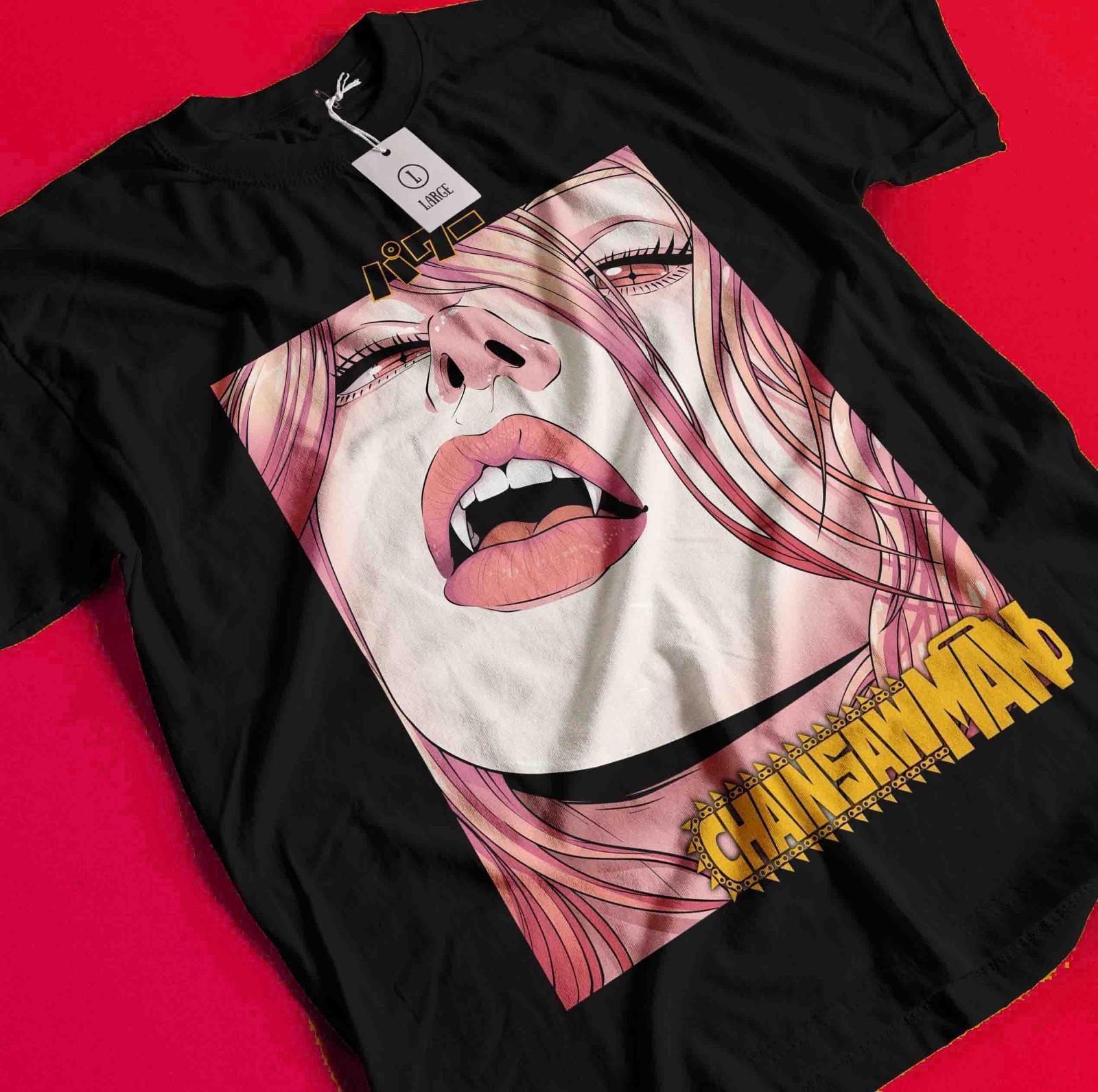 

Chainsaw Man Power Tshirt Aki T-Shirt Makima Asa Anime Denji Shirt All Size Tee BB452 XL