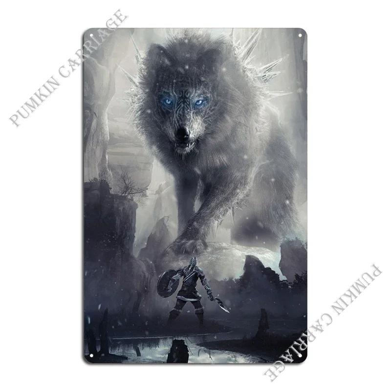 Fenrir The Norse Wolf Metal Sign Poster Wall Decor Party Create Rusty Club Tin Sign Poster