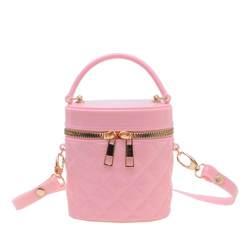 2025 Kids' Jelly Mini Cylinder Crossbody Bag – Cute, Stylish Small Handbag for Makeup & Accessories