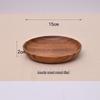 ZISIZ Vintage Acacia Wood Round Serving Plate