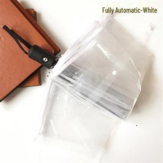 Kuromi Anime Soft Girl Transparent Folding Umbrella - Thickened and Portable