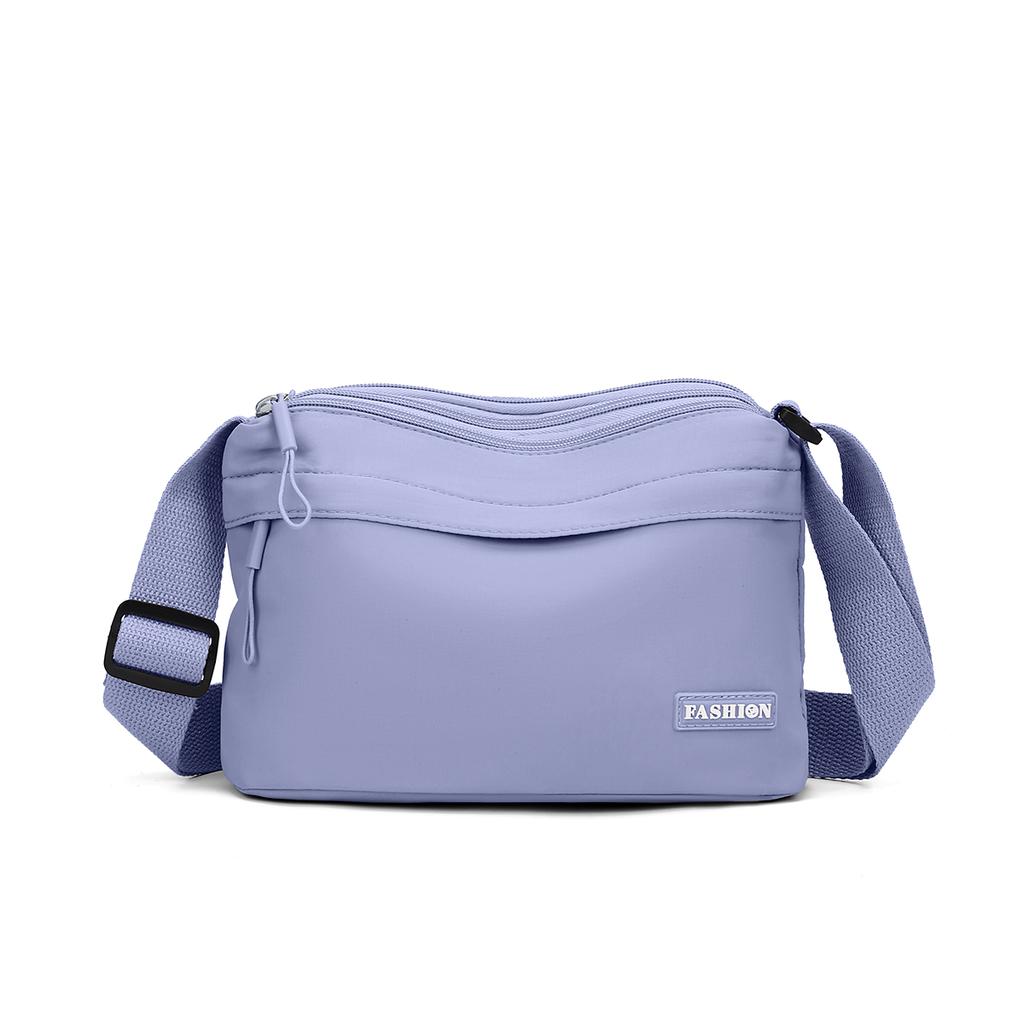 Sac bandoulière en nylon grande capacité pour femmes 3 poches principales compartimenté sac à main d'épaule pour mères shopping
