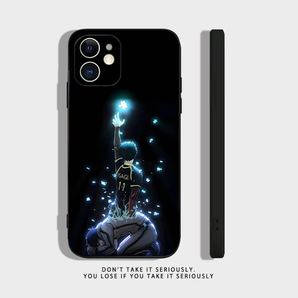 

A-Anime Blue Lock Phone Case For iPhone 17,16,15,14,13,12,11,XR,Pro,XS,Max,XR,Plus,Mini Soft Silicone Black Shockproof iPhone17Air