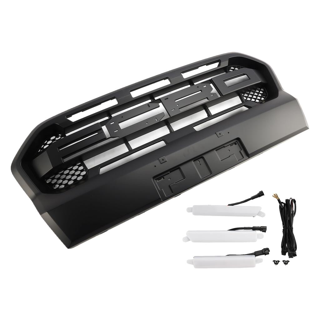 Raptor Style Front Bumper Grille Grill Fit Ford Ranger 2019-2023 T8 W/LED