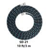 Durable Braided Airbrush Hose with Flexible Snake-like Design, 1/8 1/4 Interface – Wear-resistant for Model Painting