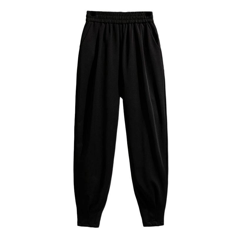 Retro Pear-Shaped Wide-Leg Harem Pants for Plus Size Women - Slimming Carrot Style