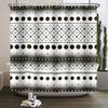 Geometrisches Muster Duschvorhang Modern Minimalistisch Wasserdicht Badvorhang Badezimmer Dekor Polyesterstoff Mit Haken Inklusive
