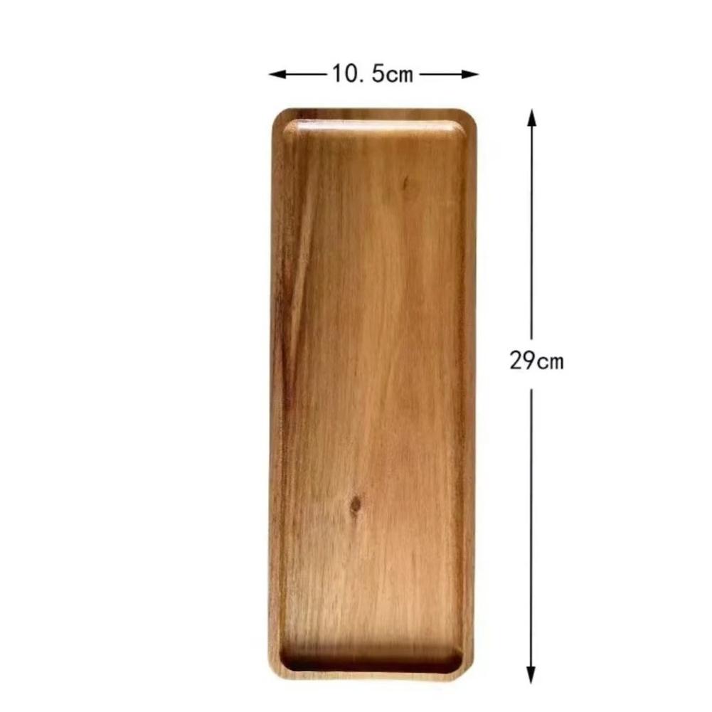 

Wooden Rectangular Serving Tray Cheese Board Fruit Platter with Amber Tone Suitable for Home Kitchen and Hotel Use C