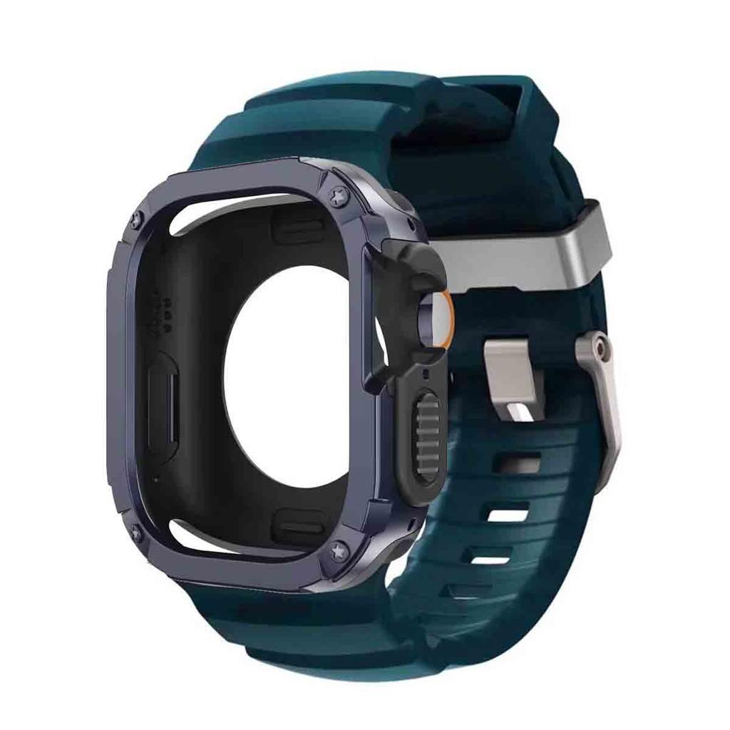 Silicone Strap+TPU PC Case For Apple Watch Ultra 3 2 1 49mm for iWatch Series 11 10 46mm band for Iwatch 9 8 7 6 5 4 45mm 44mm