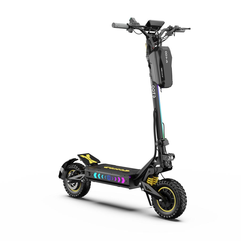 OOTD T10 Pro 11'' Elektrische Scooter, 1300W*2 motoren, 52V 23.4Ah batterij, topsnelheid 65 km/u, bereik ongeveer 70 km/u.