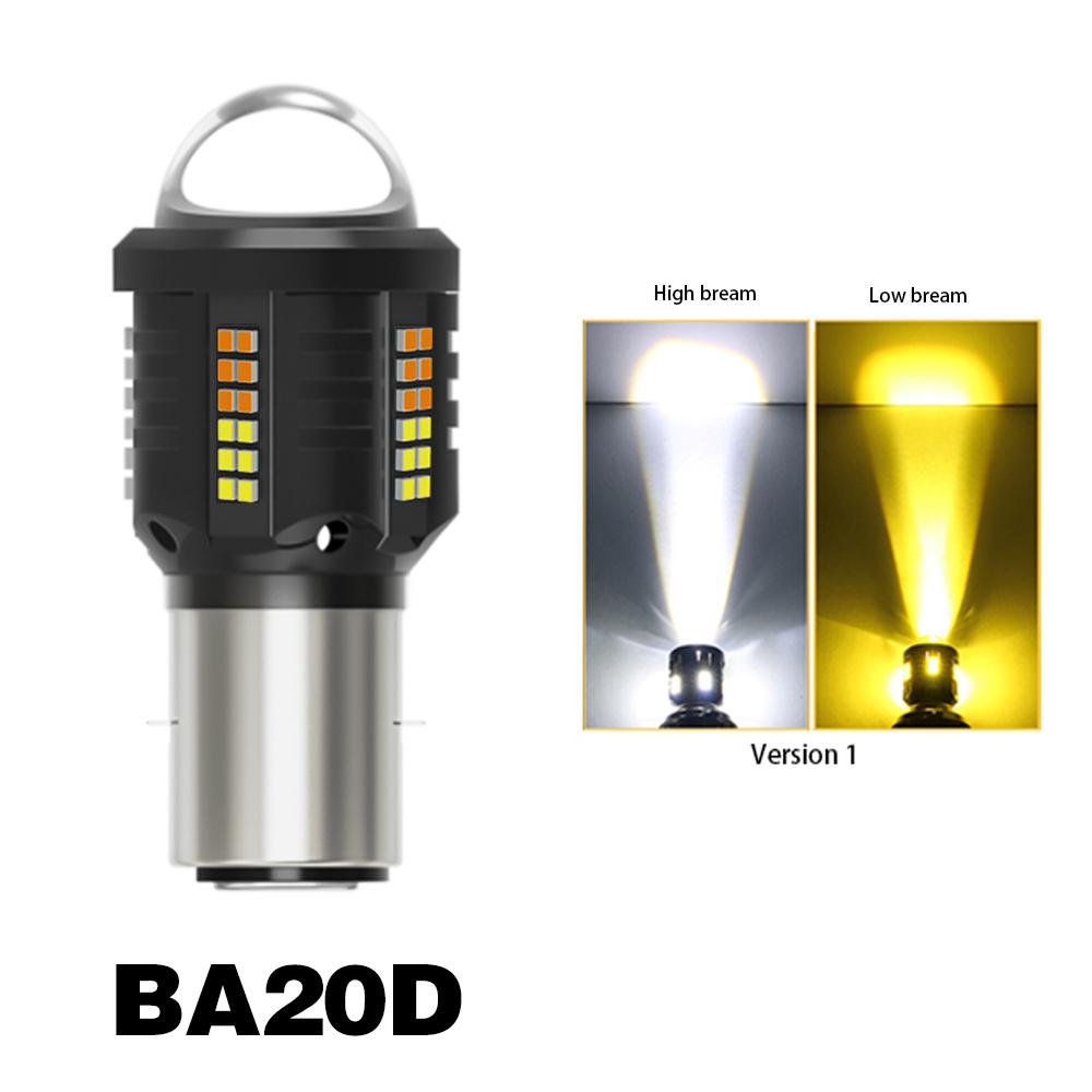 H4 Motorcycle Headlight BA20D H6 P15D H4 Led Bulbs High Power Canbus No Error Hi Lo Beam Motorcycle Accessories White 6000K 12V