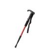 Four-Section T-Handle Trekking Pole Outdoor Travel Cane Climbing Pole Aluminum Alloy Telescopic Pole Hiking Walking Stick