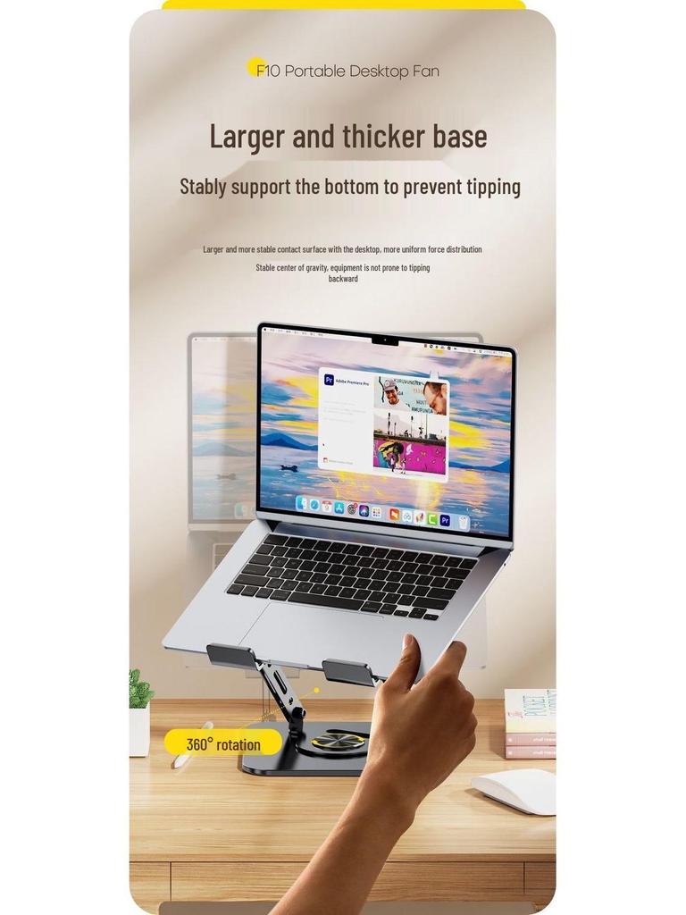 Kezhan Adjustable Laptop/Tablet Stand - Perfect for iPads, Streaming, and Viewing.