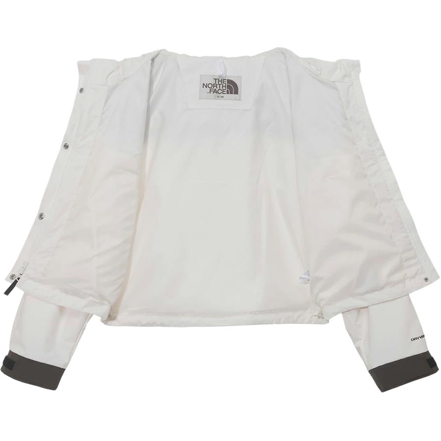 The North Face Color Block Logo Hooded Zip-Up Drop Shoulder Long Sleeve Jacket Women jackets Off-White NJ2HR30J