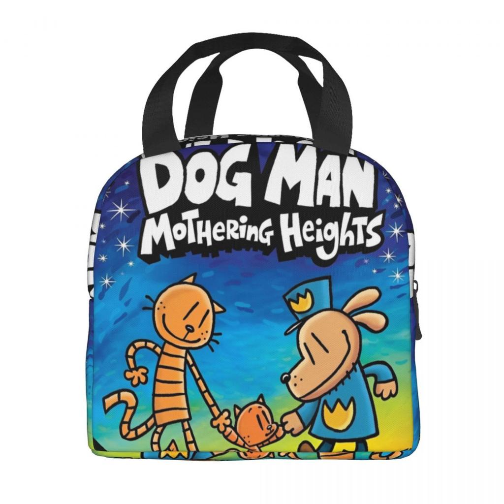 Dog Man Thermal Insulated Lunch Bag for Picnic Portable Food Bag Container Thermal Cooler Lunch Boxes