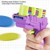 Children Fun Toys Flying Saucer Guns Ejection Flying Disc 25 Eva Soft Bullets Toy Gun Kids Outdoor Games Interactive Sport Toys