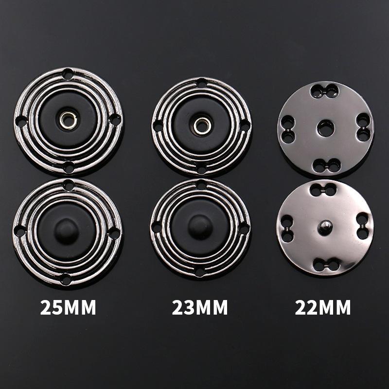 Hidden Button Female Button Baby Clothes Large Mother Button Cashmere Coat Snap Button Invisible Round Metal Button