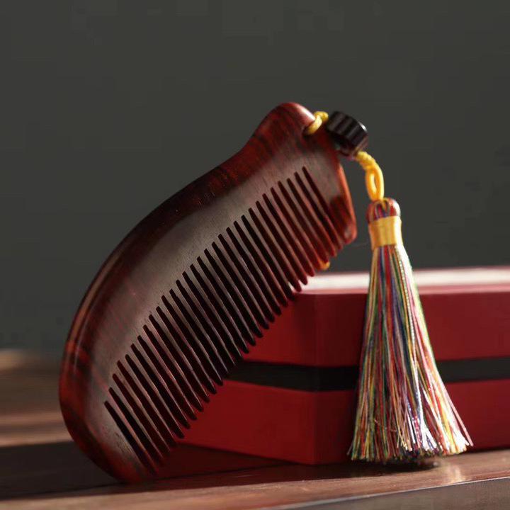 Compact Creative Comb: Indian Small-leaf Rosewood, 11cm Length, 5cm Height, 1cm Thickness, Hot Selling