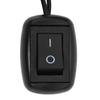 2 Pcs On/Off Switch, Snap Switch On Cable Black