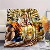 1PC Dragon Ball Super Patterned Flannel Blanket Suitable For All Seasons For Home Decor Warmth And Comfort Gifts Holiday Present