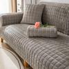 Universal Velvet Sofa Cushion Thickened Warm Plush Sofa Cover Winter Living Room Cushion Non-Slip Furniture Decoration Dust Cove