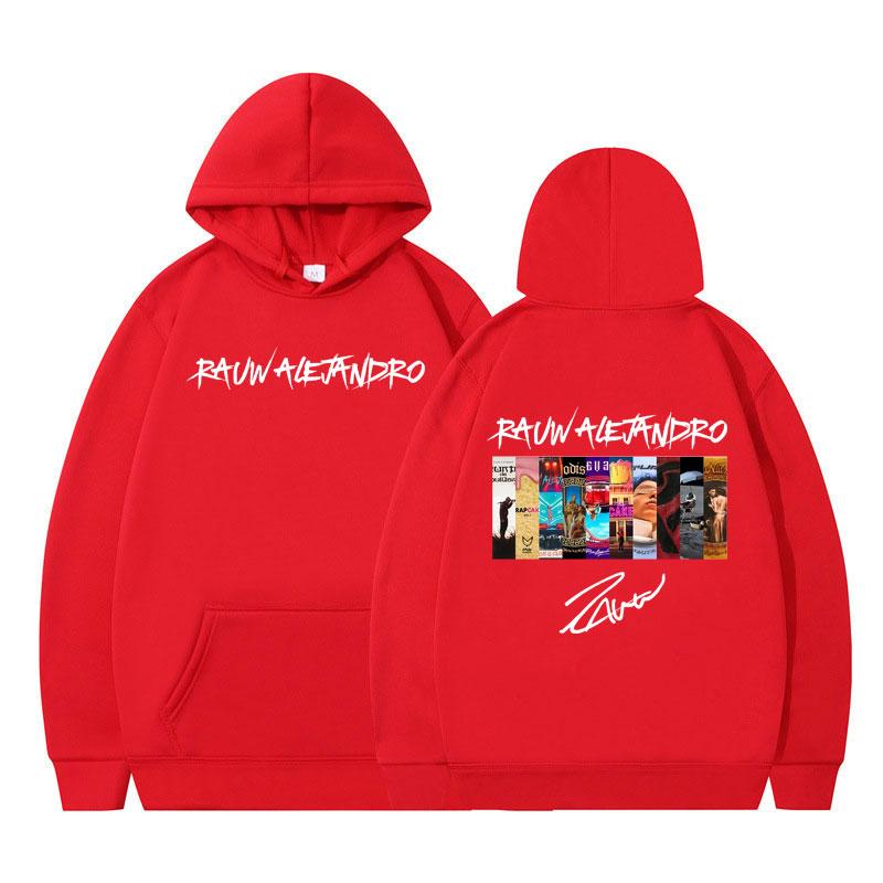 2025 RauwAlejandro Album Cover Print Hoodie Men Women Clothing Fashion Long Sleeve Sweatshirts Oversized Fleece Loose Pullover