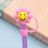Cartoon Straw Sealing Tools Silicone Straw Tips Drinking Dust Splash Proof Plugs Cover Creative Cup Accessories 6-8mm