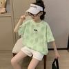 Girls Ice Silk Short Sleeve T Shirt Summer Lightweight Stylish Top for Big Kids