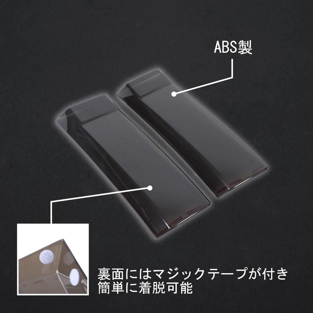 METYOUCAR Toyota Land Cruiser 250 Scheinwerfer Rauch Scheinwerfer Scheinwerfer ABS Klebstoff Einfach Außen Custom Set Quadratische Abdeckungen, Schalen, Paneele,