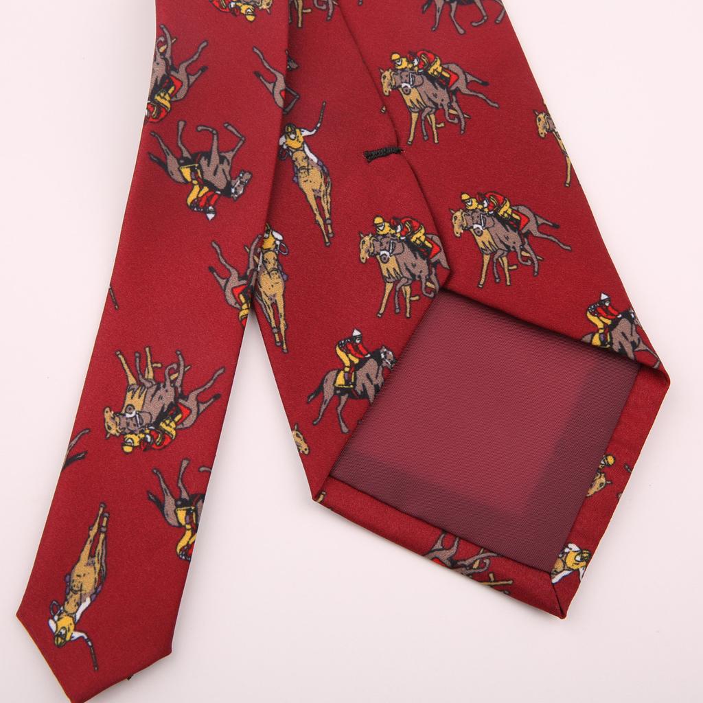 Retro Wide Version Hong Kong Style Thin Style Interesting Italian Style Men's and Women's Fashion Suit Printed Tie
