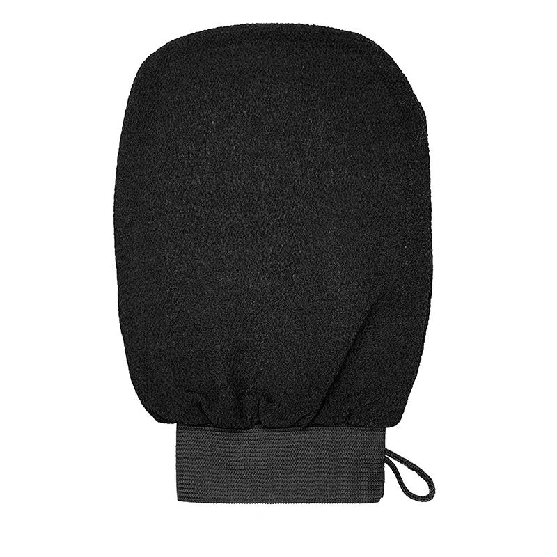 

Двусторонняя мочалка-перчатка для душа, отшелушивающая, прочная, скрабирующая, удаляет омертвевшую кожу, полотенца для глубокого очищения тела, бытовые чёрный