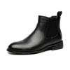 Fashion Business Low Heeled Men's Boots Chelsea Boots Leather Outdoor Formal Men Ankle Boots Luxury Brand Handmade Designer Casual Shoes