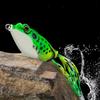 1Pcs Frog Bait Plastic Fishing Lure With Fishing Hooks Topwater Ray Frog Artificial 3D Eyes Fishing Tackle Accessory Fish Suppli