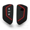 Volkswagen Golf 8 Silicone Key Cover: Double Line Remote Key Case Holder.