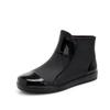 Botas de chuva masculinas moda curta tubo antiderrapante resistente ao desgaste sapatos de borracha impermeável overshoes cozinha sapatos de trabalho à prova d'água