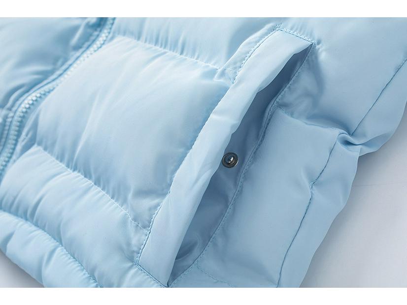 Trapstar Retro Modrá Bavlněná Bunda se Stojáčkem a Výšivkou Malého Loga - Volný Střih Svrchní Oblečení pro Páry