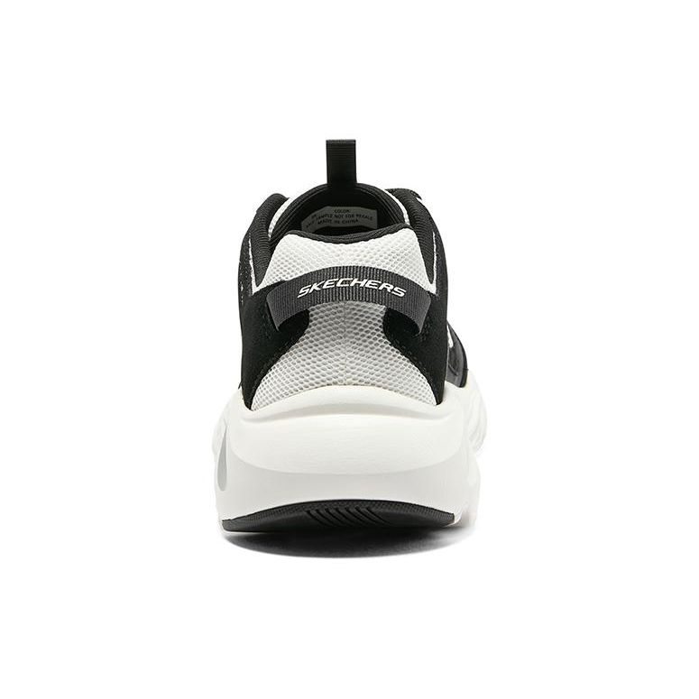 Skechers Stamina Airy Men White Black Low Top Dad Shoes Fabric Trendy 894072-BKW