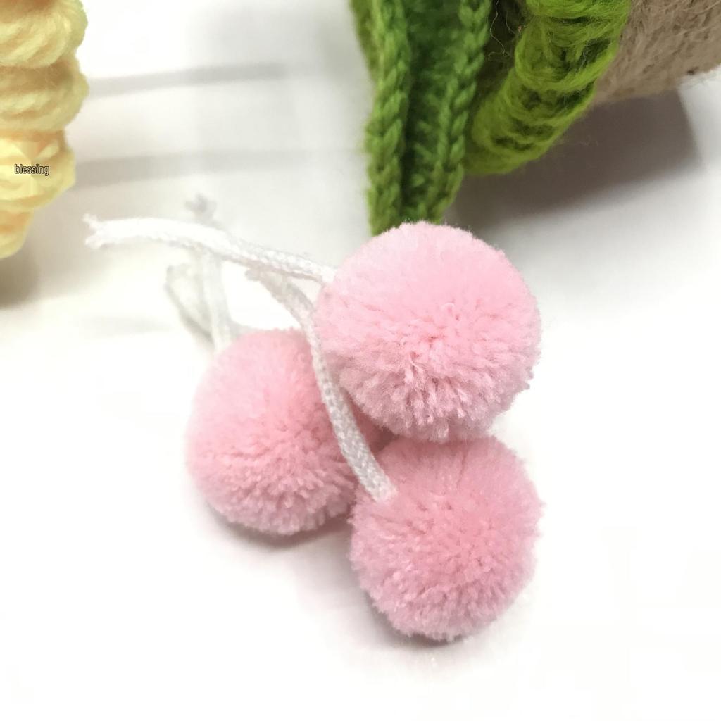 Cashmere Polyester Bayberry Ball Pendant – High Elasticity Handmade DIY Plush Hair Accessory