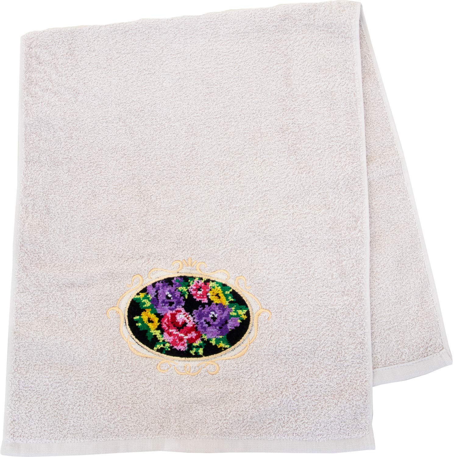 

Oka Face 33cm x Chenille Rose and Towel, Beige, Approx. 80cm, (Elegant Gorgeous) бежевый