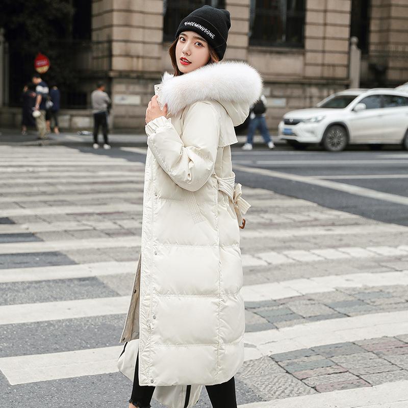 New Korean Style Winter Style Fashionable Women's Cotton Clothing Long Fashion Versatile Slim Fit Hooded Women's Cotton Coat Cotton Jacket