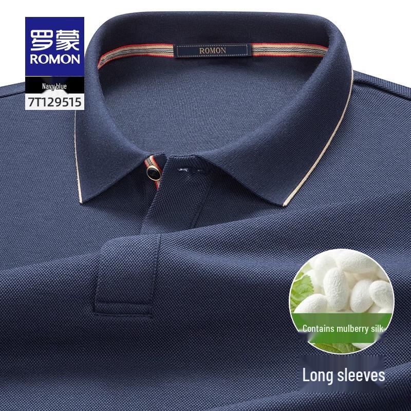 Luomeng Men s Business Long-Sleeve Polo Shirt L