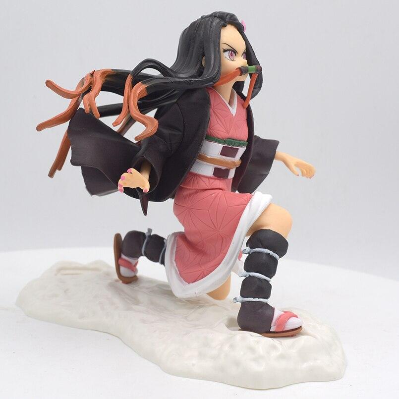 2pcs /Set Demon Slayer Anime Figure Uzui Tengen Kamado Nezuko Pvc Action Figure Kamado Tanjirou Model Toy Collection Doll Gifts